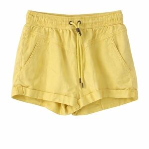 Volcom Women's Drawstring Bright Yellow Shorts